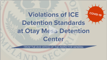 Violations of ICE Detention Standards at Otay Mesa Detention Center Title Slide
